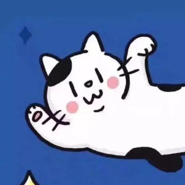 超治愈的蓝色背景情侣头像