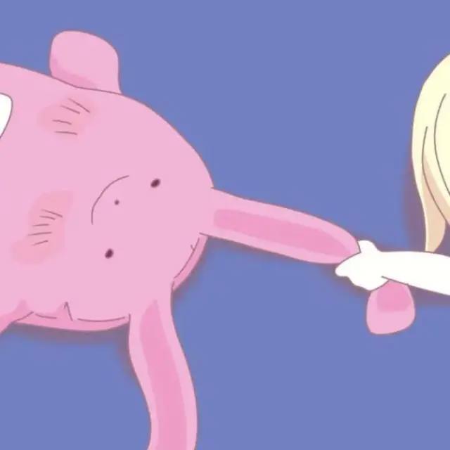 超治愈的蓝色背景情侣头像