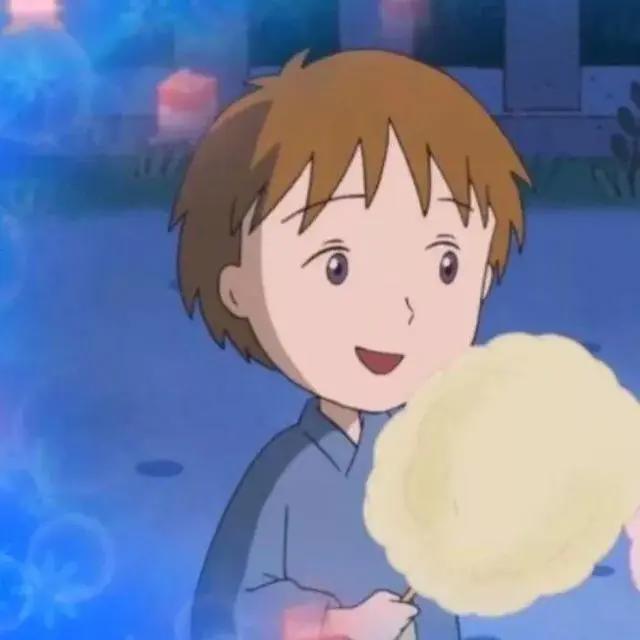 超治愈的蓝色背景情侣头像