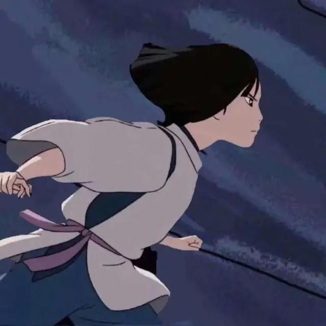 超治愈的蓝色背景情侣头像