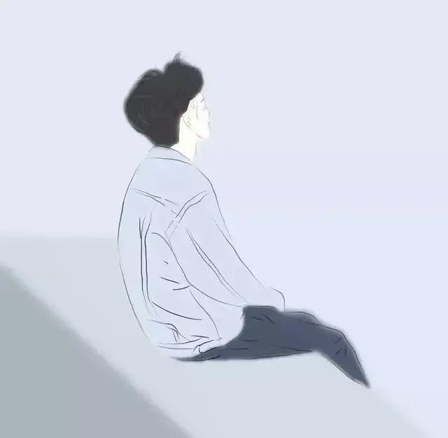 超治愈的蓝色背景情侣头像