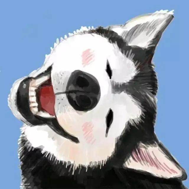 超治愈的蓝色背景情侣头像