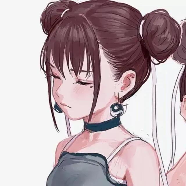 超可爱双人动漫闺蜜头像，超爱（凡尔赛文学大赛）