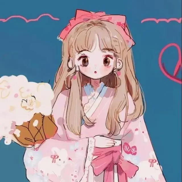 超可爱双人动漫闺蜜头像，超爱（凡尔赛文学大赛）