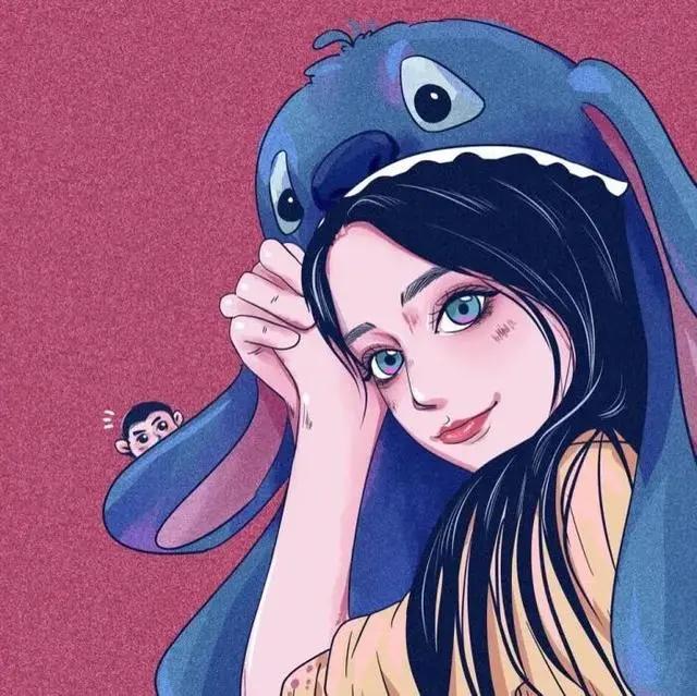 超可爱双人动漫闺蜜头像，超爱（凡尔赛文学大赛）