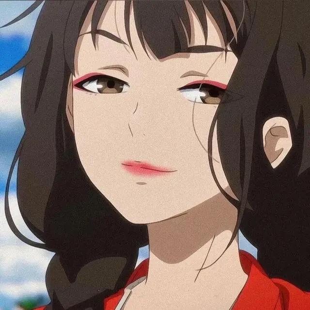 动漫女头像｜降温了好冷好想穿男朋友的衣服