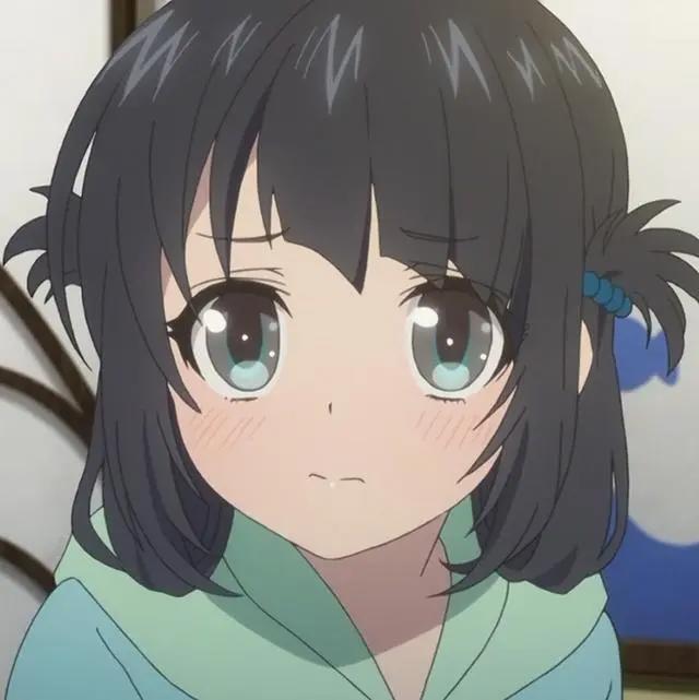 可爱的动漫头像。你会游泳吗？我们要坠入爱河了。收藏加关注哦