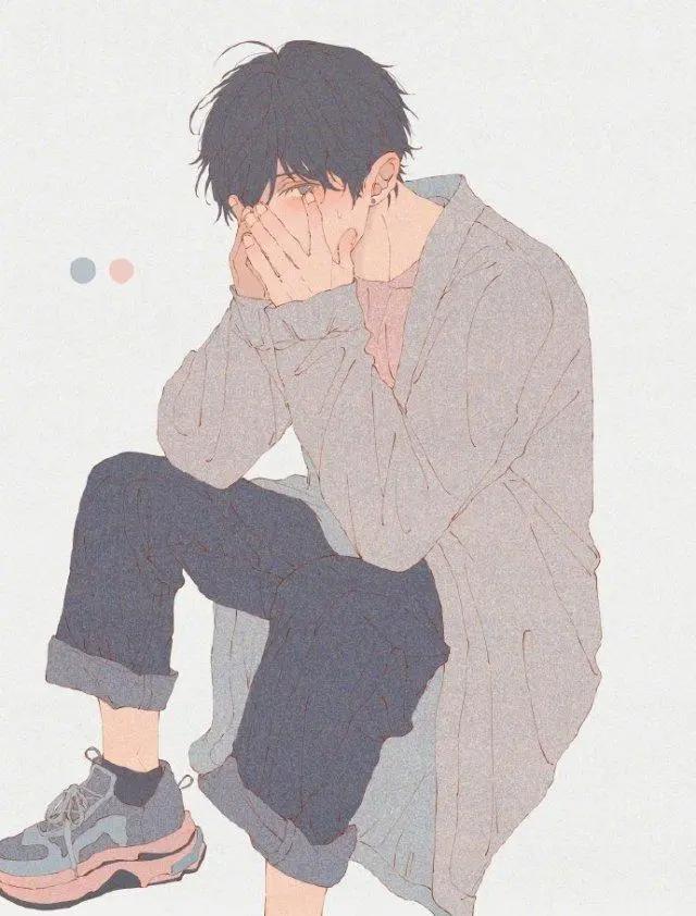 动漫男生头像：我爱你，希望你有机会把这句话还给我