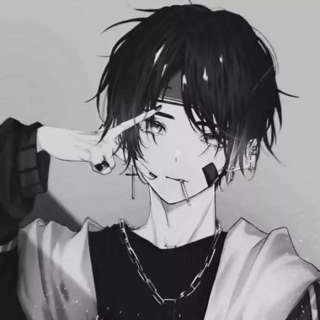 动漫男生头像：我还爱着，只是少了非在一起的执着