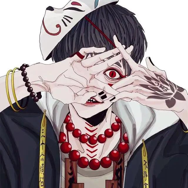 面具动漫男生头像