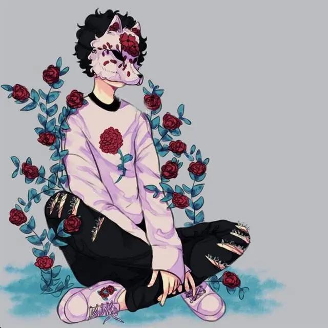 面具动漫男生头像