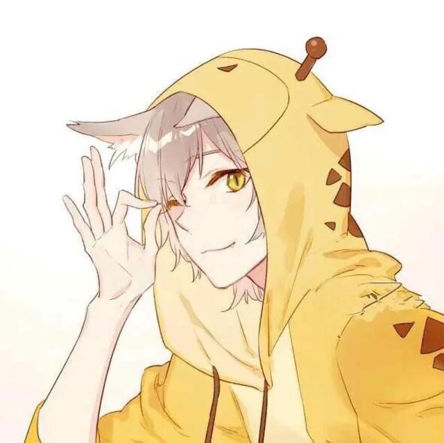 动漫男生头像：好想变成雪，这样就可以落在先生的肩上了