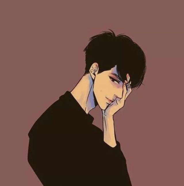 动漫男生头像：好想变成雪，这样就可以落在先生的肩上了