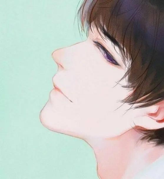 动漫头像：侧脸美男子系列，男生的侧脸你最关注哪里？