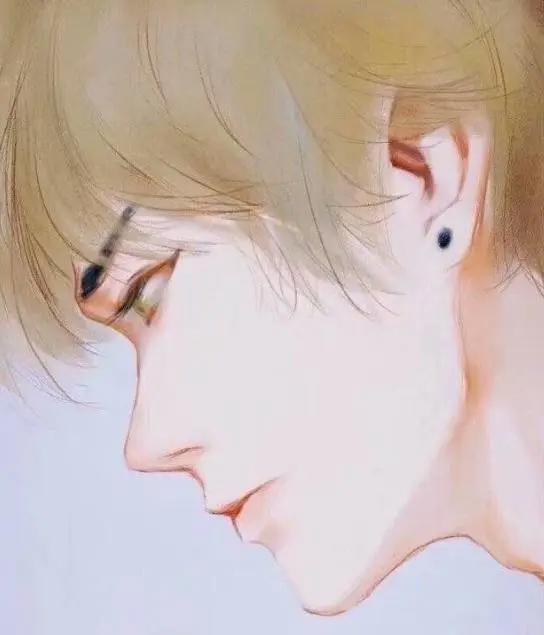 动漫头像：侧脸美男子系列，男生的侧脸你最关注哪里？