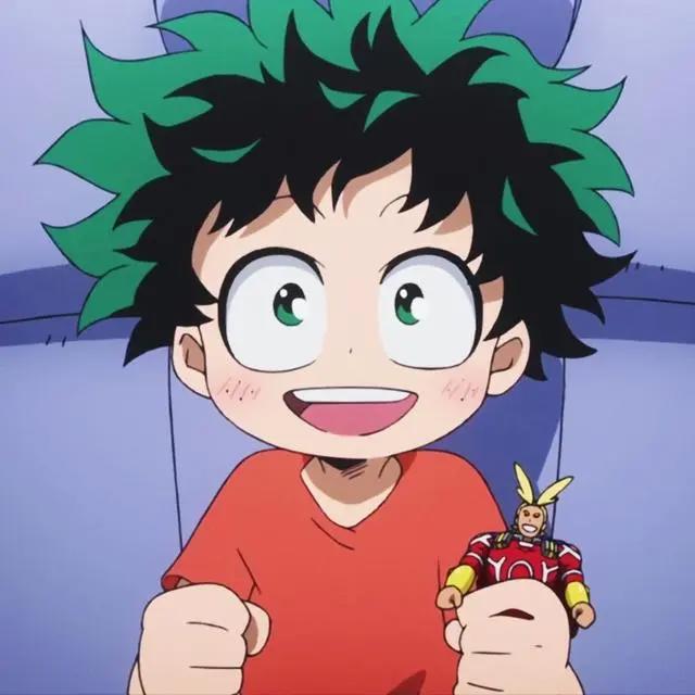 自截动漫男生头像，想要成为英雄的绿谷出久