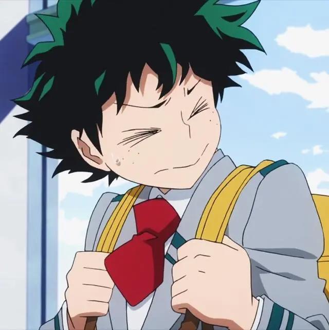 自截动漫男生头像，想要成为英雄的绿谷出久