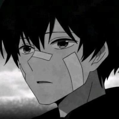 动漫丧系男生头像｜这么大了哭什么呢