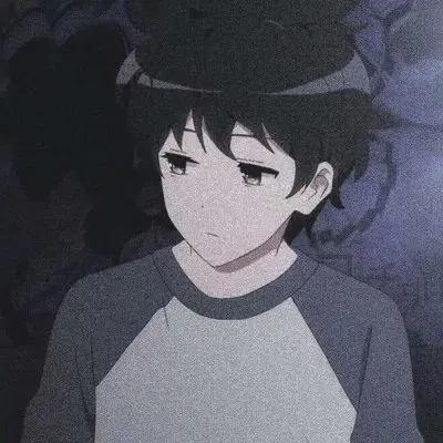 动漫丧系男生头像｜这么大了哭什么呢