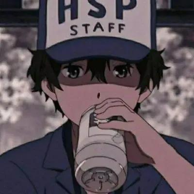 动漫丧系男生头像｜这么大了哭什么呢