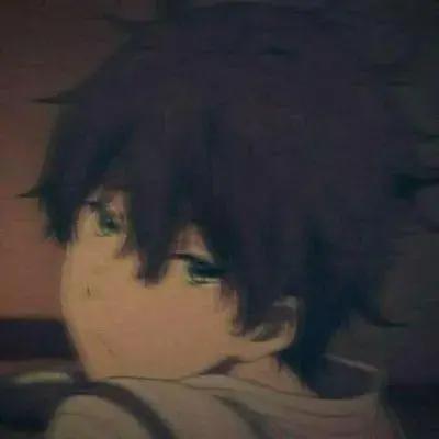 动漫丧系男生头像｜这么大了哭什么呢