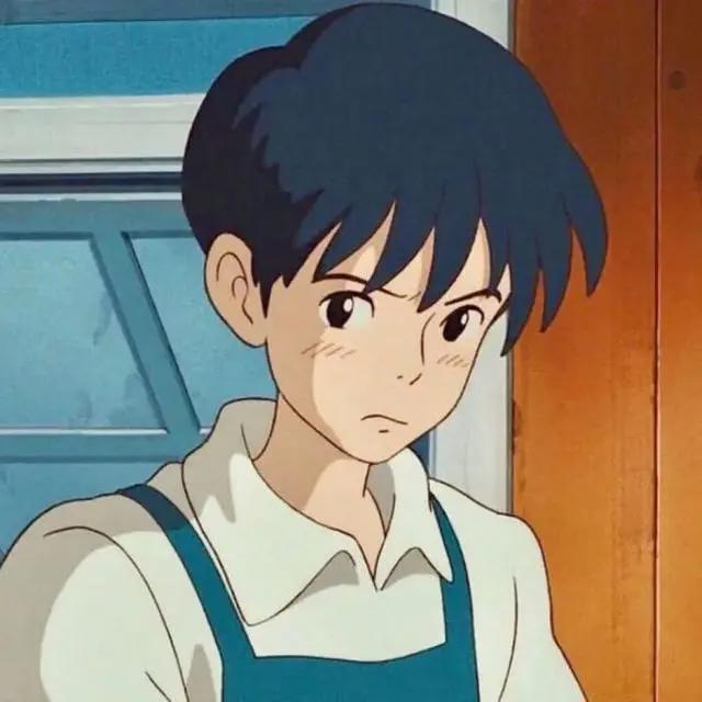 动漫男生头像丨老人说，他在等，等钓起一尾斜阳