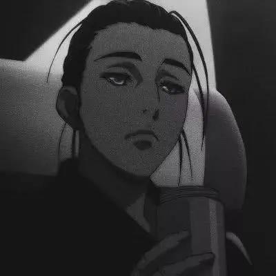 黑白·动漫·男生头像：你说的每句话我都牢记，可就是不敢回忆