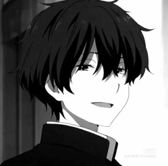 黑白动漫男头像，冷酷霸气，野王专用