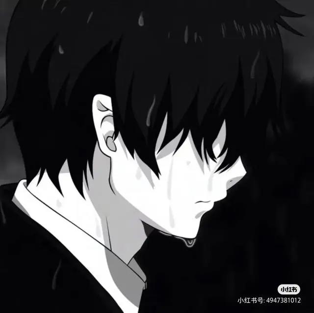 黑白动漫男头像，冷酷霸气，野王专用