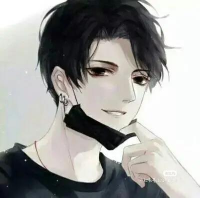黑白动漫男头像，冷酷霸气，野王专用