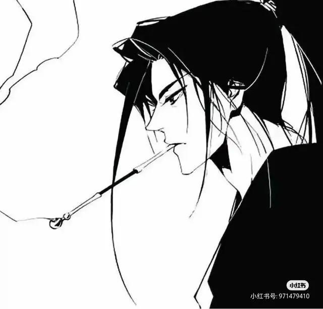 黑白动漫男头像，冷酷霸气，野王专用