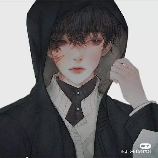 黑白动漫男头像，冷酷霸气，野王专用