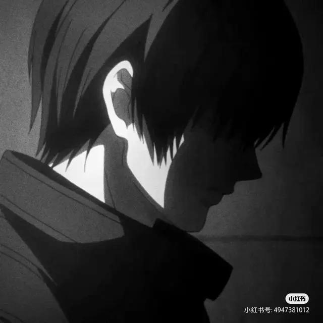 黑白动漫男头像，冷酷霸气，野王专用