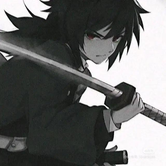 黑白动漫男头像，冷酷霸气，野王专用