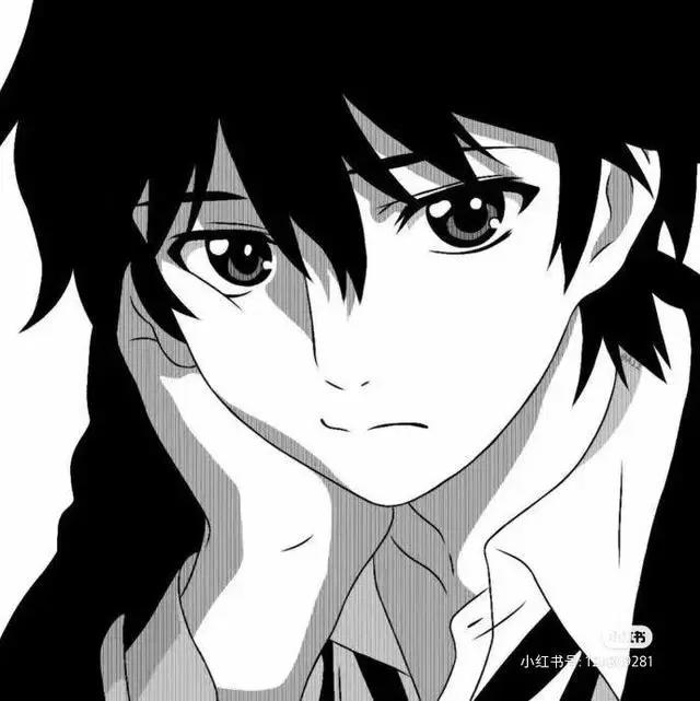 黑白动漫男头像，冷酷霸气，野王专用