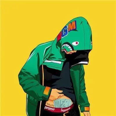 男生动漫头像冷酷帅气戴帽子，2018不露脸的男生头像动漫图片