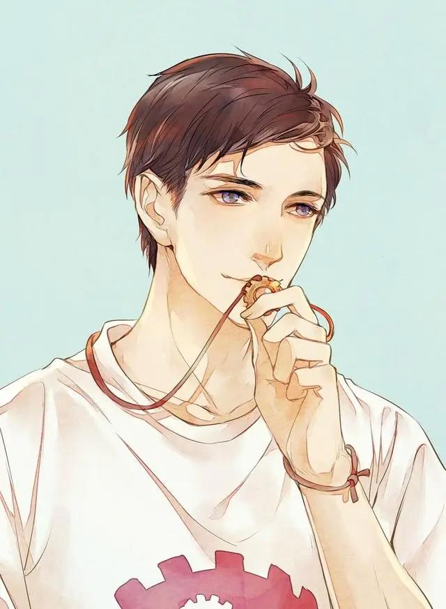 超帅气的二次元动漫男生头像，记得你每一次的微笑，因为那是你！