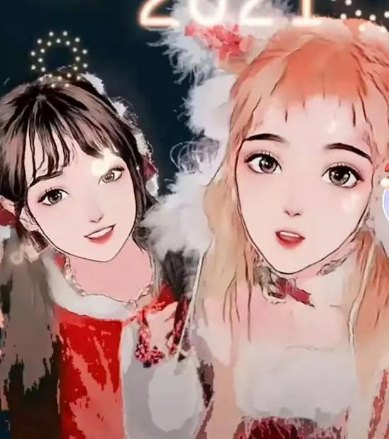 漫画风画像风靡全网，二次元彭十六超清纯，蔡萝莉却差强人意