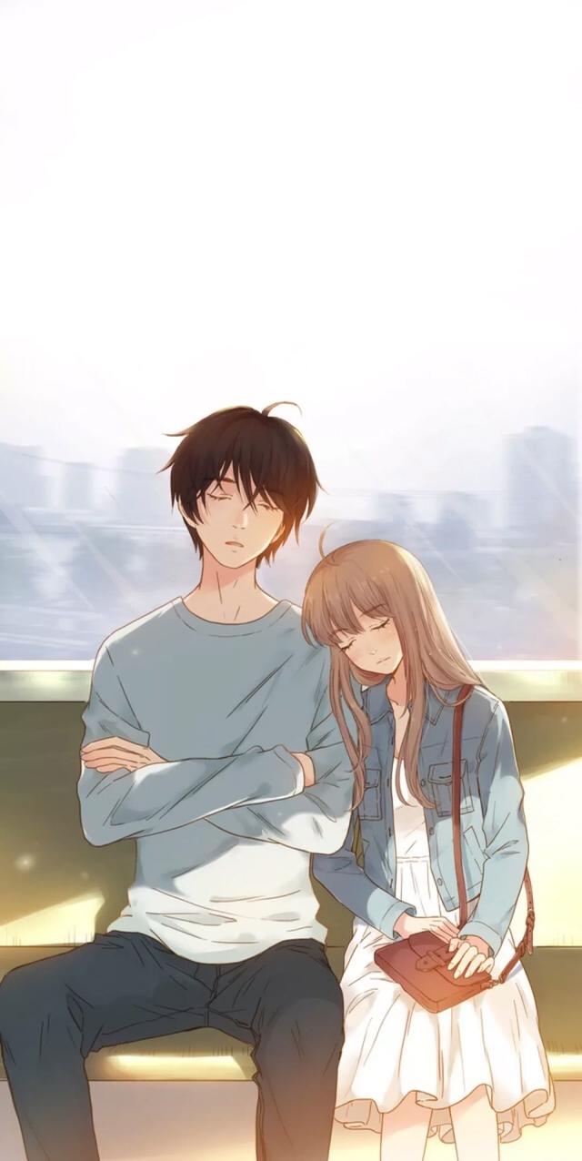 甜蜜情侣壁纸附带暖心情话，世间有百媚千红，唯独你是我情之所钟