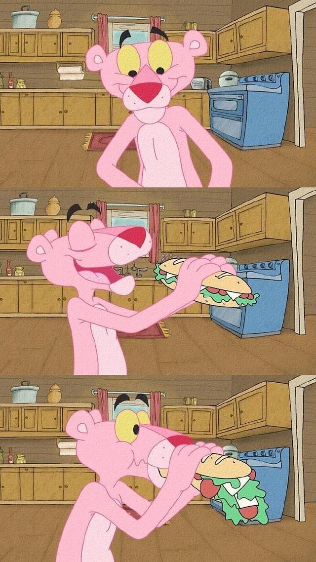 粉红豹壁纸，过分可爱了