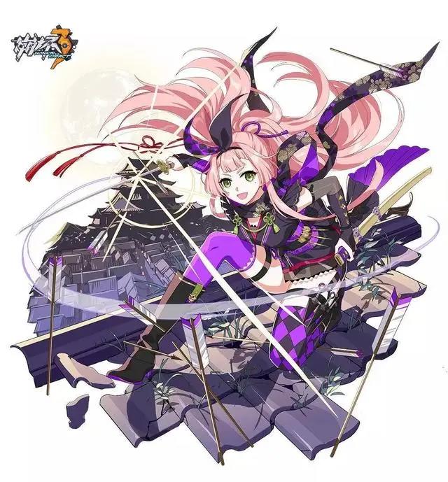 英姿飒爽女武神，崩坏三插画分享，喜欢就收藏吧
