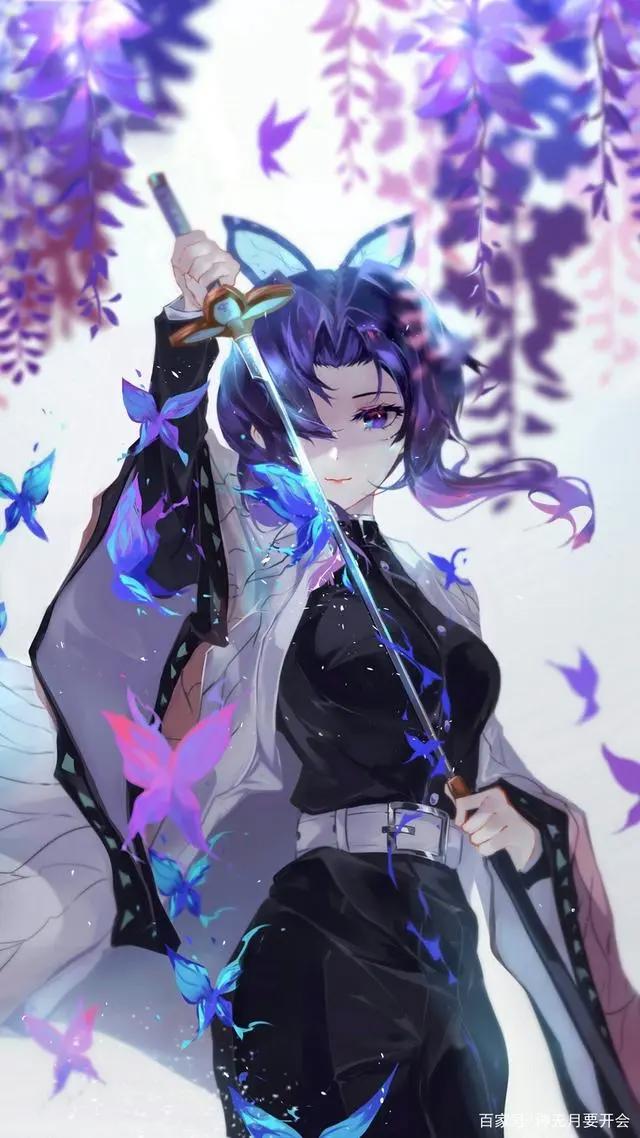 粉丝福利！蝴蝶忍高清手机壁纸32张（香奈乎和祢豆子）