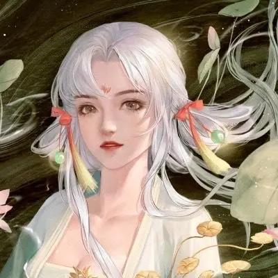 古风少女动漫绘图，愿我如星君如月