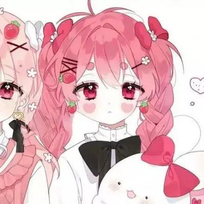 动漫二次元：百合闺蜜女生头像