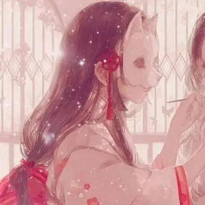 动漫二次元：百合闺蜜女生头像