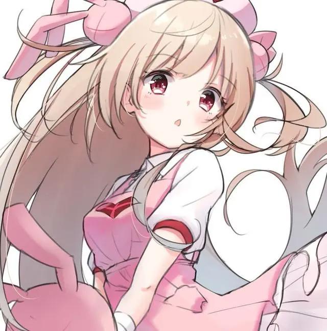 粉色系动漫女头