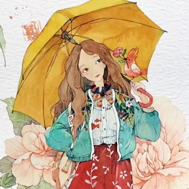 动漫女头，最近我们之间没有风，新鲜的情话来不及寄给你！