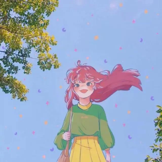 动漫二次元女头：此时已莺飞草长，爱的人正在路上