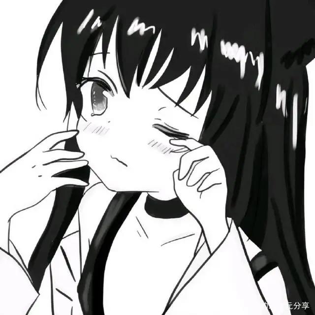 超级可爱的黑白女头