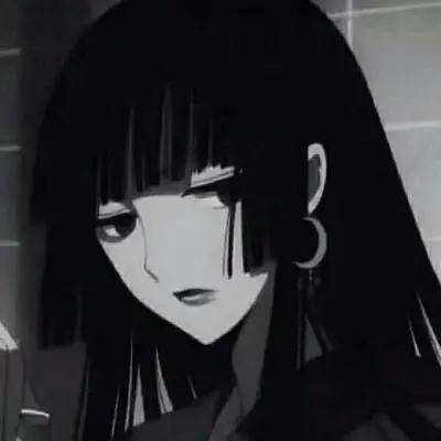 头像：暗黑系动漫女头